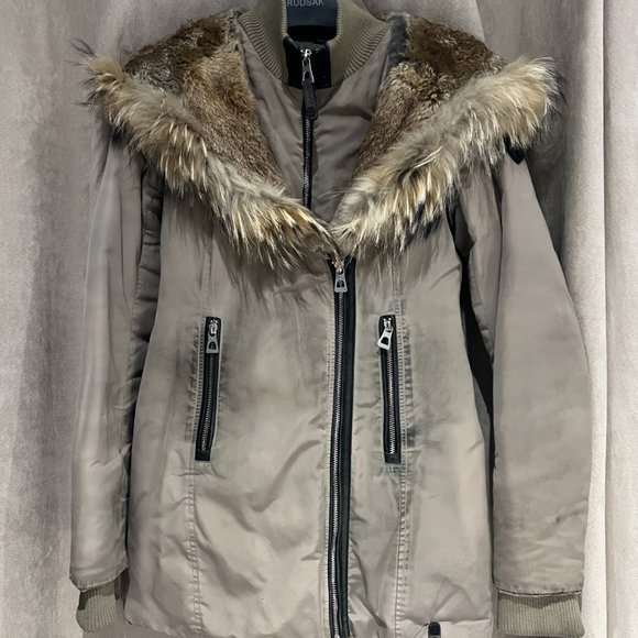 RUDSAK Down-Filled Winter Jacket - Beige XS - Picture 2 of 10